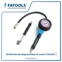 FATOOLS HS1029C - HD DIAL TYRE GAUGE & INFLATOR F/TRUCK 160PSI