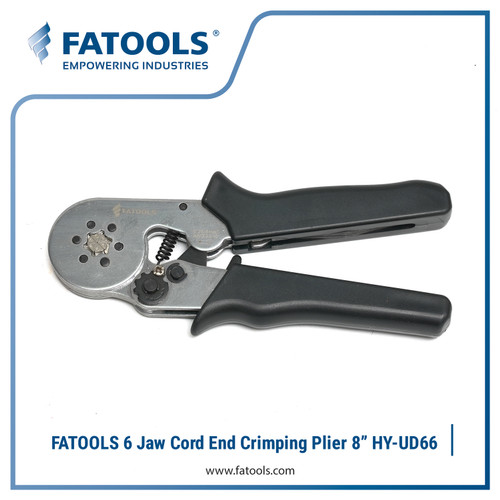 FATOOLS HY-UD66 - CORD END CRIMPING PLIER 6 JAWS 8"