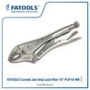 FATOOLS PLP10-WR Curved Jaw Grip Lock Plier 10" Tang Stel Buaya Jepit