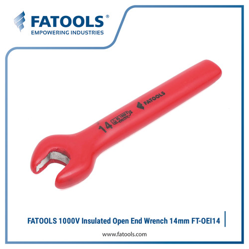 FATOOLS OEI14 1000V Open End Wrench 14mm Kunci Pas PLN Lisrik Isolasi