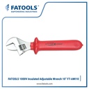 FATOOLS AWI10 1000V Insulated Adjustable Wrench 10" Kunci Inggris List