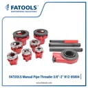 FATOOLS R12-85804 Manual Pipe Threader 3/8" -2" BSPT Alat Senai Pipa