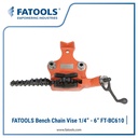 FATOOLS BC610 - TOP SCREW BENCH CHAIN VISE SIZE 1/4-6"
