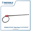 FATOOLS CT18 97" Chain Tong 4"-18" Kunci Rantai Pipa 450mm