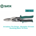 Gunting Besi 10" Lurus - Aviation Tin Snips Straight 93103 Sata Tools