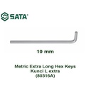 Kunci L 10.0 mm 80316A Metrik Extra Long Hex Key Sata Tools