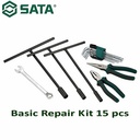 Tool Kit Set 15 Pcs Basic Repair Kit 06004M Paket Ekonomis Sata Tools