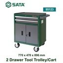 SATA Tools 2 Laci Drawer Trolley 95123 DRAWER TOOL TROLLEY / CART