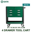 Trolley 4 Laci 4 Drawer Tool Cart Sata Tools - 95119