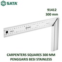 Penggaris Besi 91412 - Carpenters Squares 300 mm Sata Tools