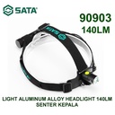 Senter Kepala 90903 - Light Aluminum Alloy Headlight 140Lm Sata Tools