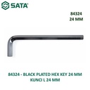 Kunci L Pendek 24 mm 84324 - Black Plated Hex Key 24 mm Sata Tools