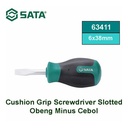 Obeng Minus Cebol 6 x 38 mm 63411 Slotted Screwdriver Sata Tools