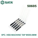 Mata Bor 50605 - 5Pc. Hss Machine Tap M5 X 0.8 mm Sata Tools