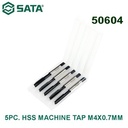 Mata Bor 50604 - 5Pc. Hss Machine Tap M4 X 0.7 mm Sata Tools