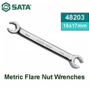 Kunci Pas 48203 Metric Flare Nut Wrench 16 X 17 mm Sata Tools