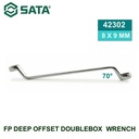 Kunci Double Ring 70 42302 SATA 8X9mm Deep Offset Doublebox Wrench