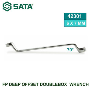 Kunci Double Ring 70 42301 SATA 6X7mm Deep Offset Doublebox Wrench