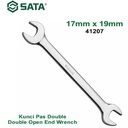 Kunci Pas Double 17 X 19 mm - Double Open End Wrench 41207 Sata Tools