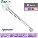 Kunci Ring Pas Anti Sakit 18 mm Xl X-Beam 40291 Sata Tools