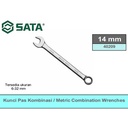 Kunci Ring Pas Kombinasi 14 mm 40209 Combination Wrench Sata Tools