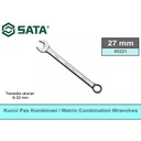 Kunci Ring Pas Kombinasi 27 mm 40221 Combination Wrench Sata Tools