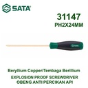 Obeng Anti Percikan Api PH 2 x 150 mm 31147 Screwdrivers Sata Tools
