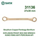 Kunci Ring Anti Percikan Api 31136 27 X 30 mm Box End Wrench Sata Tool