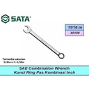Kunci Ring Pas Kombinasi Inci 40108 Comb Wrench 11/16" Sata Tools