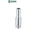 Kunci Shock Panjang Metrik 13408 1/2" 6PT Deep Socket 17 mm Sata Tools