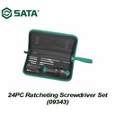 Obeng T Ratchet 26 Pcs 09343 Screwdriver Set Sata Tools