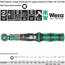 Torsi 1/4" Sq 2-12 Nm Wera 05075800001 A1 Safe-Torque Adjust Wrench