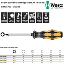 Obeng Ketok Plus PH 3 x 150 mm Wera 05017015001 SPH Phillips Screws