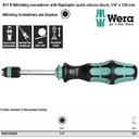 Obeng Hex 1/4" x 133 mm Wera 05051482001 817 R Bitholding Screwdriver