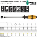 Obeng Ketok Minus 1.6 x 10.0 x 175 mm Wera 05018270001 Slotted Screws