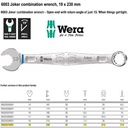 Kunci Ring Pas 19 x 230 mm Wera 05020210001 Joker Combination Wrench