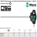 Kunci T Hex-Plus 7 x 200 mm Wera 05023350001 HF Hexagon Screwdriver
