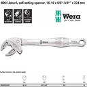Kunci Inggris L Wera 05020101001 6004 Joker L Self-Setting Spanner