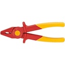 Tang Kombinasi VDE 98 62 01 KNIPEX Flat Nose Pliers Plastic Insulated