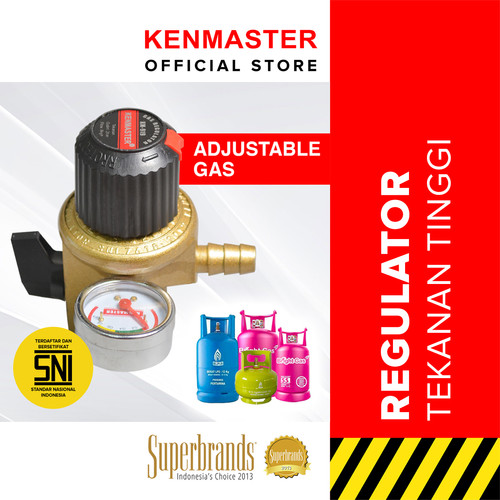 Kenmaster Kepala Regulator Gas - High Pressure + Meter KM919 - KSG023