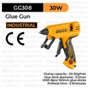 Glue Gun (220 W) INGCO GG308 - Alat Lem Tembak Lilin Bakar Panas Cair