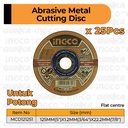 25Pcs Cutting Disc 5" INGCO MCD121251 Mata Batu Potong Gerinda Gurinda