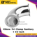 1 1/2" Elbow Tri Clamp Sanitary Stainless Steel 316L 1 1/2 Inch