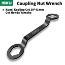 ISKU kunci mur kopling cvt kampas ganda matic 39 x 41 mm coupling