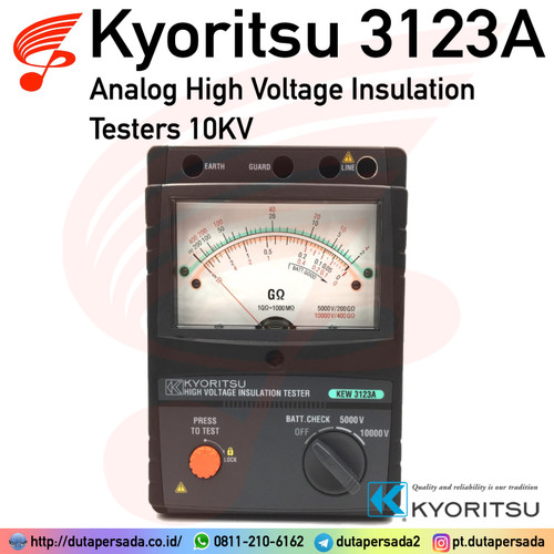 Kyoritsu 3123A Analog High Voltage Insulation Testers Megger 10KV