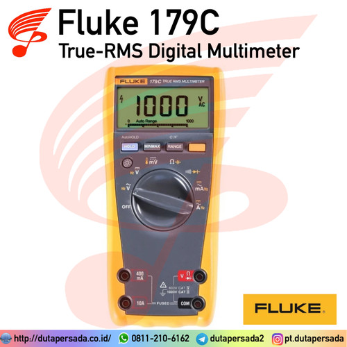 Fluke 179 True-RMS Digital Multimeter w Backlight & Temperature