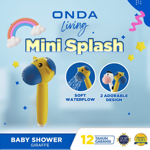 ONDA Living Mini Splash Baby Shower / Hand Shower - Cow