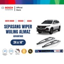 ⁠Bosch Wiper Mobil Wuling Almaz Advantage  24"&14"