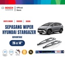 ⁠Bosch Wiper Kaca Mobil Hyundai Stargazer Advantage  26 dan 14 Inci