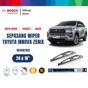 Bosch Wiper Mobil Toyota Kijang Innova Zenix Advantage 16"&24"